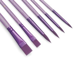 6 Red and Purple Art Brushes