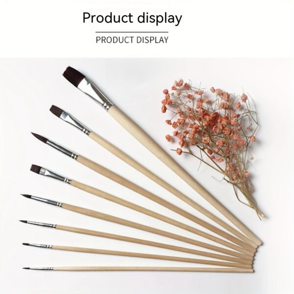 8-Piece Watercolor Brush Set