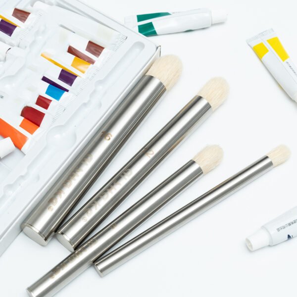 4 Stainless Steel Half-Round Pigtail Brushes