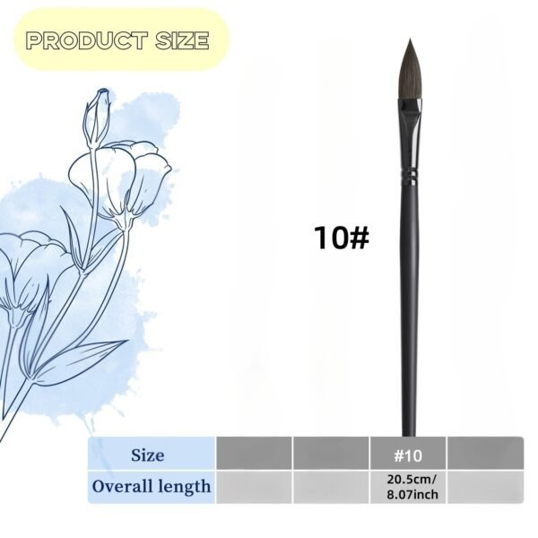 4 black cat-tip brushes