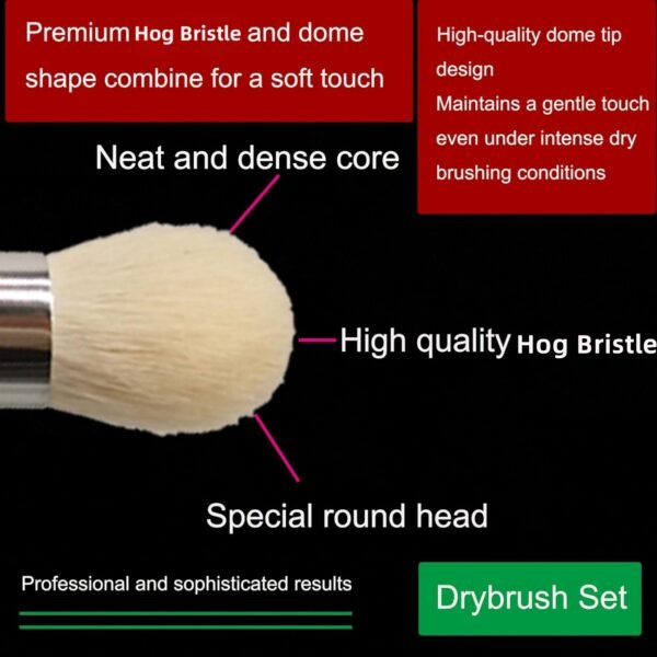 4 Stainless Steel Half-Round Pigtail Brushes