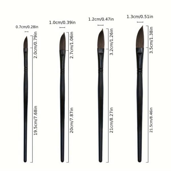 4-Pack Yabai Black Blade Watercolor Pens