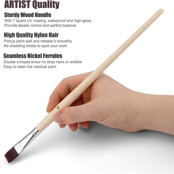 8-Piece Watercolor Brush Set