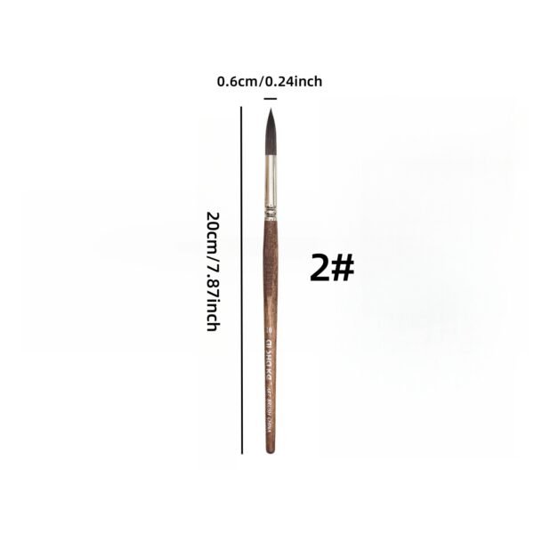 Professional Oil Painting Brush Set, 6 Premium Birch Wood Handle Brushes, Suitable for Oil Acrylic Watercolor Art, Ideal for Artists and Beginners