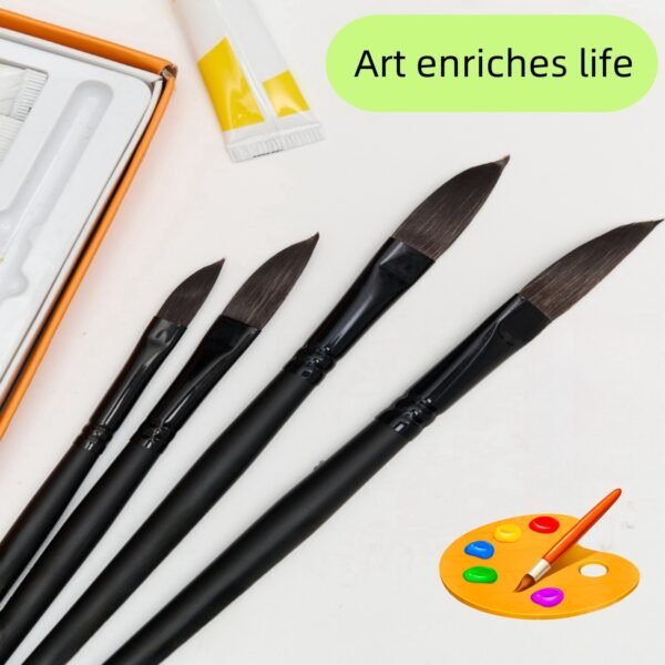 4-Pack Yabai Black Blade Watercolor Pens