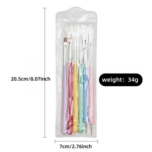 6-Color Nail Art Pen Set