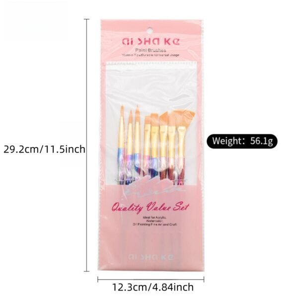 8-Piece Watercolor Brush Set