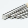 4 stainless steel round-tip hog bristle paintbrushes