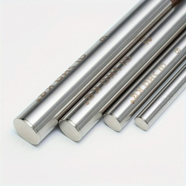 4 black steel pipes with pig bristles