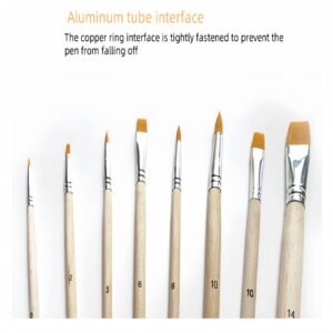 8-Piece Watercolor Brush Set