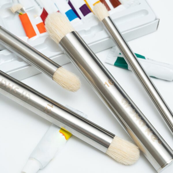 4 Stainless Steel Half-Round Pigtail Brushes