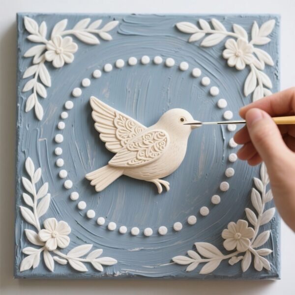 3 brown squirrel hair knife-edge brushes