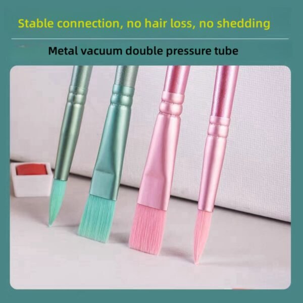 Paint Brushes Set for Acrylic Painting,Watercolor Brushes Painting Brush Nylon Hair Brushes for Acrylic Oil Watercolor Canvases Rock Body Face Nail Miniature Detailing Drawing Art Supplies