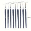 9 black fine-tip brushes