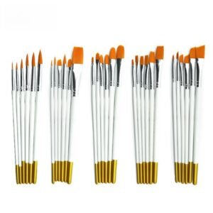 30-Piece Watercolor Brush Nylon-Bristle Acrylic Set
