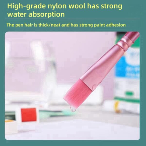 Paint Brushes Set for Acrylic Painting,Watercolor Brushes Painting Brush Nylon Hair Brushes for Acrylic Oil Watercolor Canvases Rock Body Face Nail Miniature Detailing Drawing Art Supplies