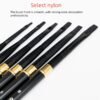 6 detachable flat-tip brushes
