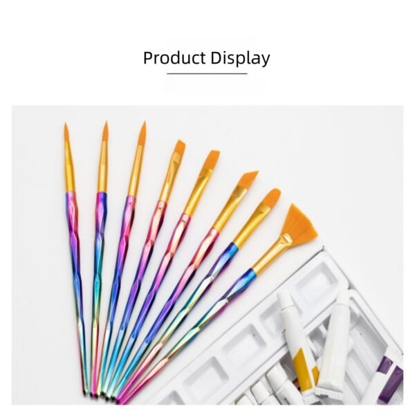 8-Piece Watercolor Brush Set