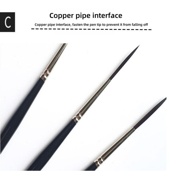 3 Long-Tip Calligraphy Brushes