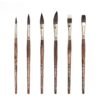 Professional Oil Painting Brush Set, 6 Premium Birch Wood Handle Brushes, Suitable for Oil Acrylic Watercolor Art, Ideal for Artists and Beginners